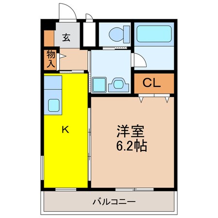 Ａ－Ｏｎｅ　Ｃｏｕｒｔ　ＯＷＡＤＡの物件間取画像